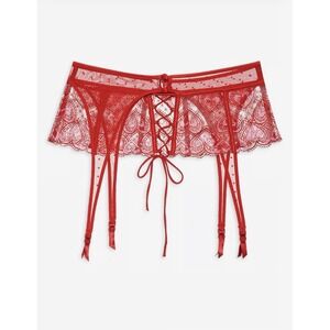 NWOT‎ For Love and Lemons Heartbeat Lace Garter Belt Small